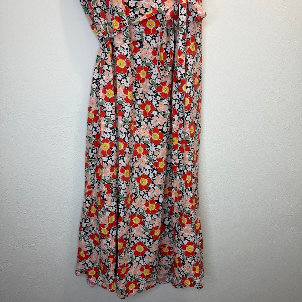 J Crew Mercantile Seventies Floral Easy Wrap Dress Size XSMALL - Picture 10 of 14
